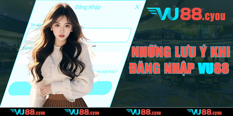 Những lưu ý khi đăng nhập VU88